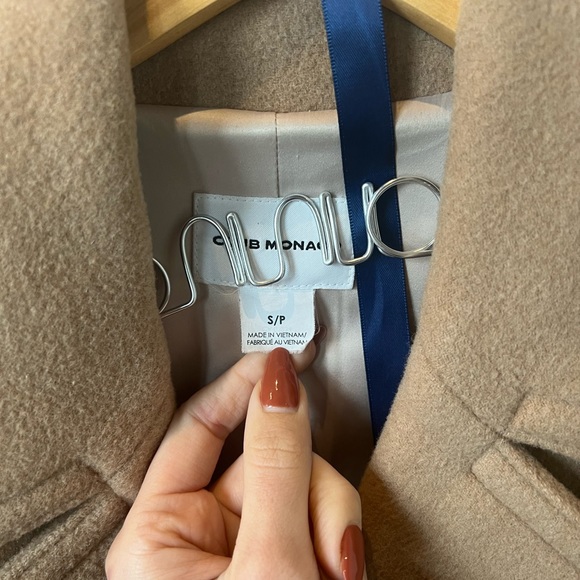 Club Monaco Beige Peacoat - Size S - Picture 2 of 3